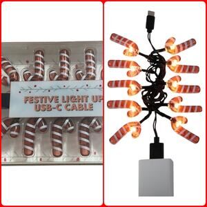 Vivitar Novelty Christmas Candy Cane C Port Phone Charger | NEW!!